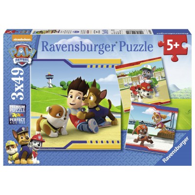 Ravensburger-09369 3 Puzzles - Pat' Patrouille