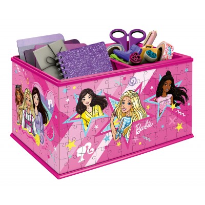 Ravensburger-11584 Puzzle 3D - Boite de Rangement - Barbie