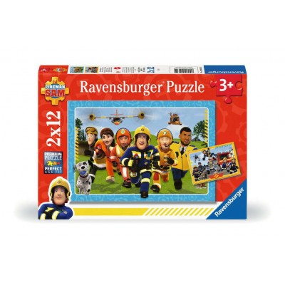 Ravensburger-12001031 2 Puzzles - Les sauveteurs arrivent