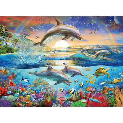 Ravensburger-12895 Pièces XXL - Dolphin Paradise