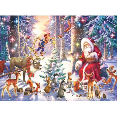 Ravensburger-12937 Pièces XXL - Christmas in the Forest