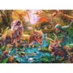 Ravensburger-13348 Pièces XXL - Le rassemblement des dinosaures