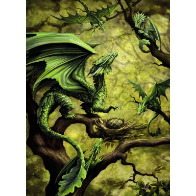 Ravensburger-14789 Dragon de la Forêt par Anne Stokes
