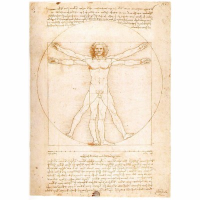 Ravensburger-15250 Léonard de Vinci : L'Homme de Vitruve