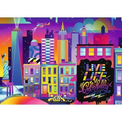 Ravensburger-16454 Live Life Colorfully, NYC