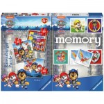 Ravensburger-20983 3 Puzzles - Memory - Pat Patrouille