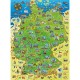 Pièces XXL - Carte de l'Allemagne Colorée