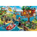 Schmidt-Spiele-56164 Playmobil, La Maison dans l'Arbre, avec une Figurine