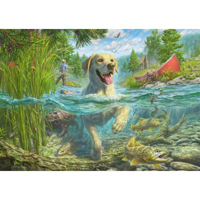 Schmidt-Spiele-58557 Mark Fredrickson - Labrador à la pêche