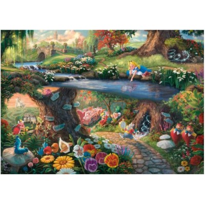 Schmidt-Spiele-59636 Thomas Kinkade - Disney - Alice au Pays des Merveilles