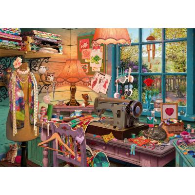 Schmidt-Spiele-59654 Secret Puzzle - Atelier de Couture