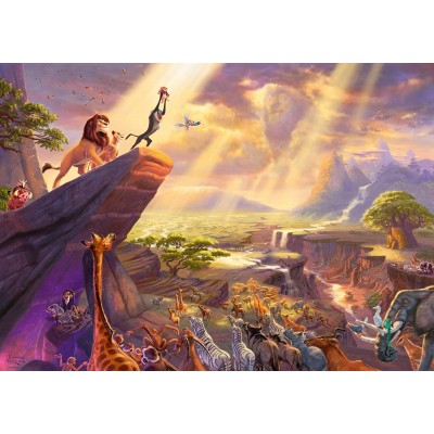 Schmidt-Spiele-59673 Thomas Kinkade - Disney - Le Roi Lion