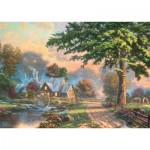 Schmidt-Spiele-59797 Puzzle en bois - Le Vieux Moulin à Eau