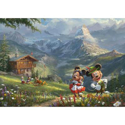 Schmidt-Spiele-59938 Disney, Mickey et Minnie dans les Alpes