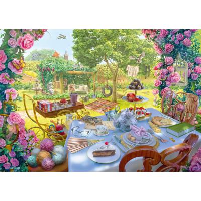 Schmidt-Spiele-59974 Secret Puzzle - June's Journey - Thé au Jardin