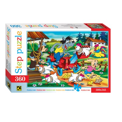 Step-Puzzle-73010 Crazy Tractor
