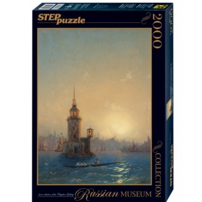 Step-Puzzle-84202 Russian Museum - Ivan Aivazovsky - View of Leandrovsk tower in Constantinople