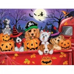 Sunsout-35322 Pièces XXL - Red Truck Halloween