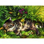 Sunsout-39208 Nadia Strelkina - Garden Kitten Play