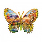 Sunsout-95084 Puzzle Forme - Papillon d'Automne