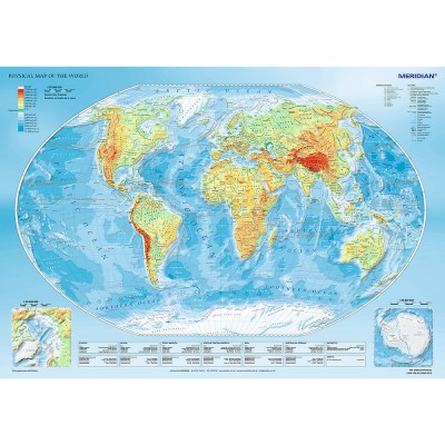 Trefl-10463 Physical Map of the World