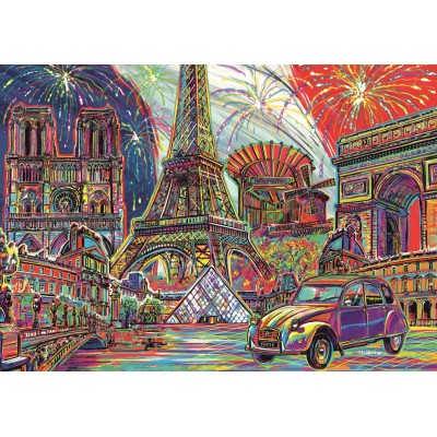 Trefl-10524 Colours of Paris