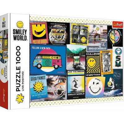 Trefl-10729 Smiley World - Live Positive!