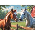 Trefl-13328 Chevaux dans la Clairière