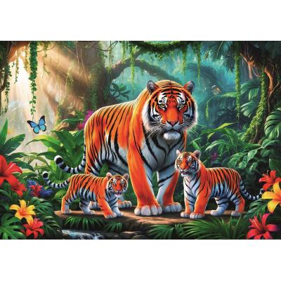 Trefl-13330 Les Habitudes du Tigre