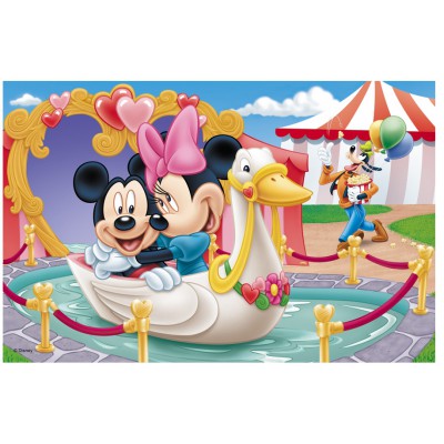 Trefl-19276 Mickey et Minnie s'aiment