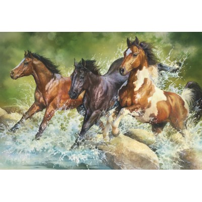 Trefl-26148 Three Wild Horses