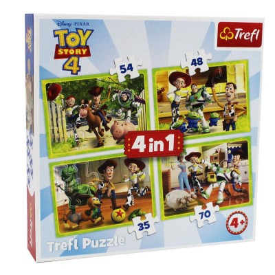 Trefl-34312 4 Puzzles - Toy Story 4