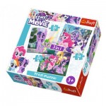 Trefl-34823 3 Puzzles - My Little Pony