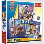 Trefl-34861 3 Puzzles - Pat Patrouille