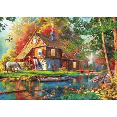 Trefl-37484 Chalet Au Bord De La Rivière