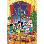 Trefl-37602 40e Anniversaire Trefl - Noël De Mickey Mouse Et Ses Amis