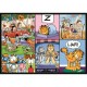 4 Puzzles - Garfield N'Aime Pas Les Lundis -