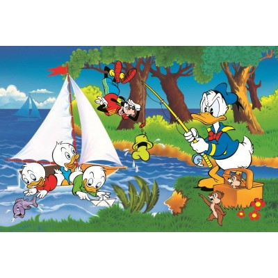 Trefl-40053 40e Anniversaire Trefl - Aventure Au Bord Du Lac - Disney Standard Characters