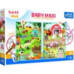 Trefl-43000 2 Puzzles - Baby Maxi Puzzle - Bébés Animaux