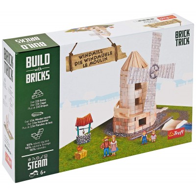 Trefl-60984 Build with Bricks - Le Moulin