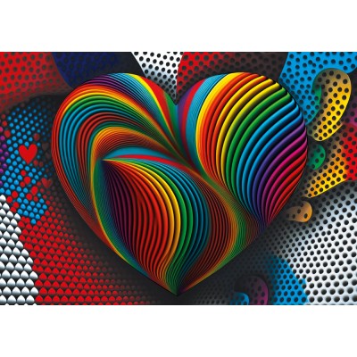 Yazz-3824 Rainbow Heart