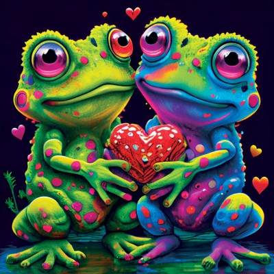 Yazz-3834 Frogs In Love