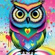 Pop-art Owl